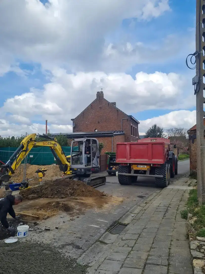 Chantier réalisé par Grégory Siraux au Rœulx et en Wallonie